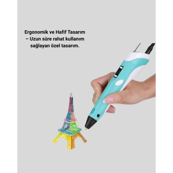 Üç Boyutlu 3D Yazıcı Kalem ABS ve PLA Uyumlu