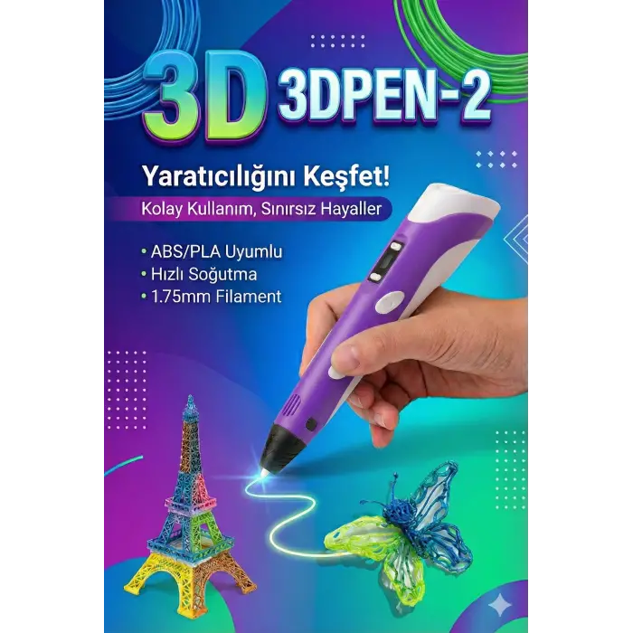 Üç Boyutlu Yazıcı 3D Kalem Pen Printer