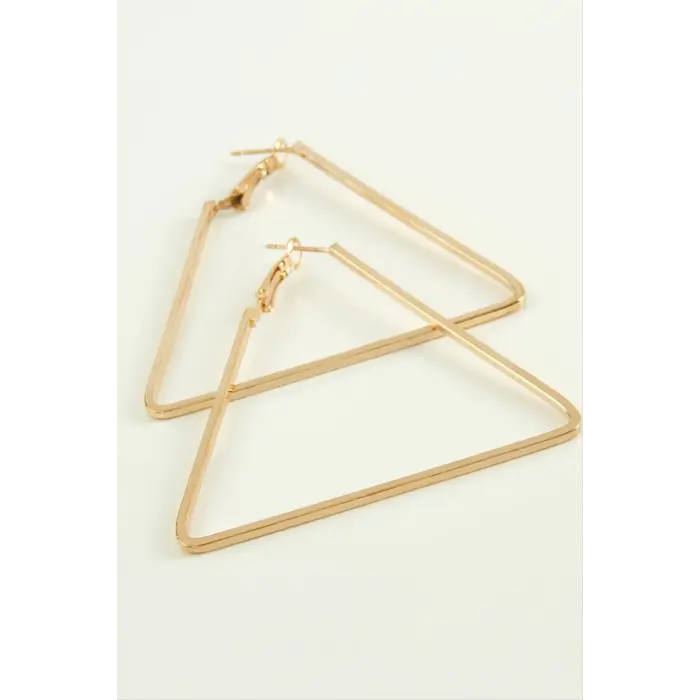 Üçgen Halka Küpe 4,5 cm