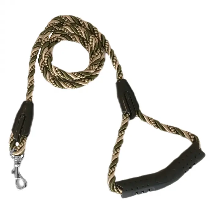 Üçlü Sarmallı Köpek Gezdirme Halatı 1 cm-120 cm Yeşil