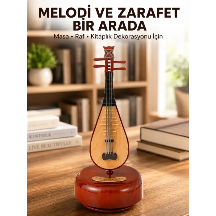 Ud Sembolü Müzik Kutusu Estetik Tasarım Melodi Destekli