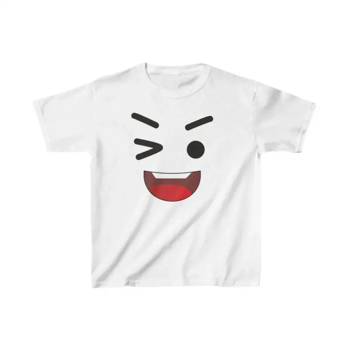 Unisex Çocuk Baskılı T-Shirt - Beyaz