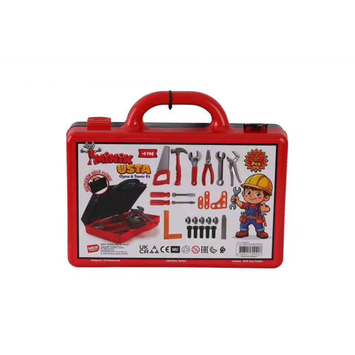 URT037-003 25 PCS ÇANTALI TAMİR SETİM MİNİK USTA