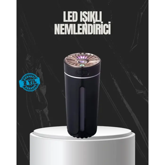 USB Aromaterapi Difüzör Ultrasonik Hava Nemlendirici LED Gece Lambalı