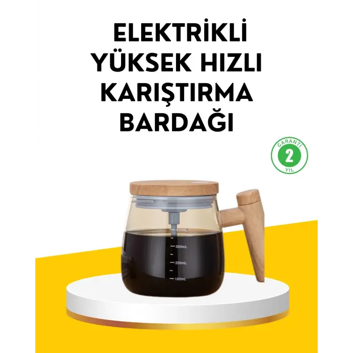USB Şarjlı Akıllı Karıştırıcı Kupa IP6 Su Geçirmez