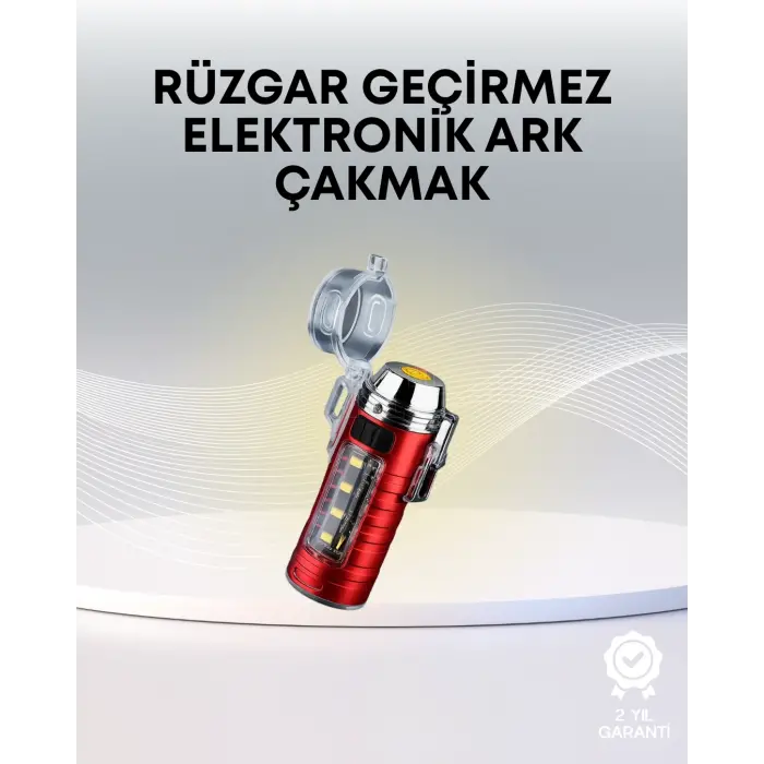 USB Şarjlı Suya Dayanıklı Elektrikli Çakmak