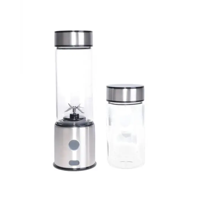 USB Type C Şarjlı Cam Blender 6 Bıçaklı Smoothie ve Shake Blender