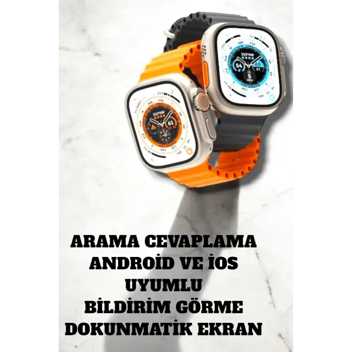 Uyku ve Nabız Takipli, Wireless Şarjlı Akıllı Saat Android ve iOS Uyumlu