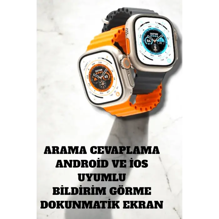 Uyku ve Nabız Takipli Wireless Şarjlı Akıllı Saat Android ve iOS Uyumlu