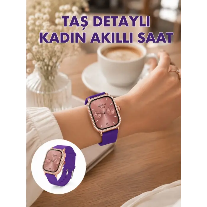 Uzaktan Kamera Kontrollü Kadın Akıllı Saat Seti