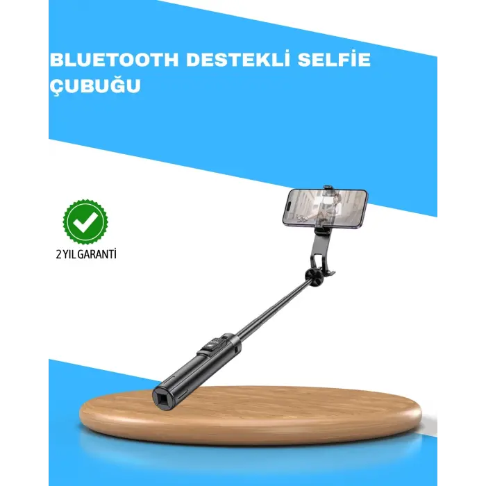 Uzaktan Kumandalı Bluetooth Selfie Çubuğu– 130 cm Ayarlanabilir