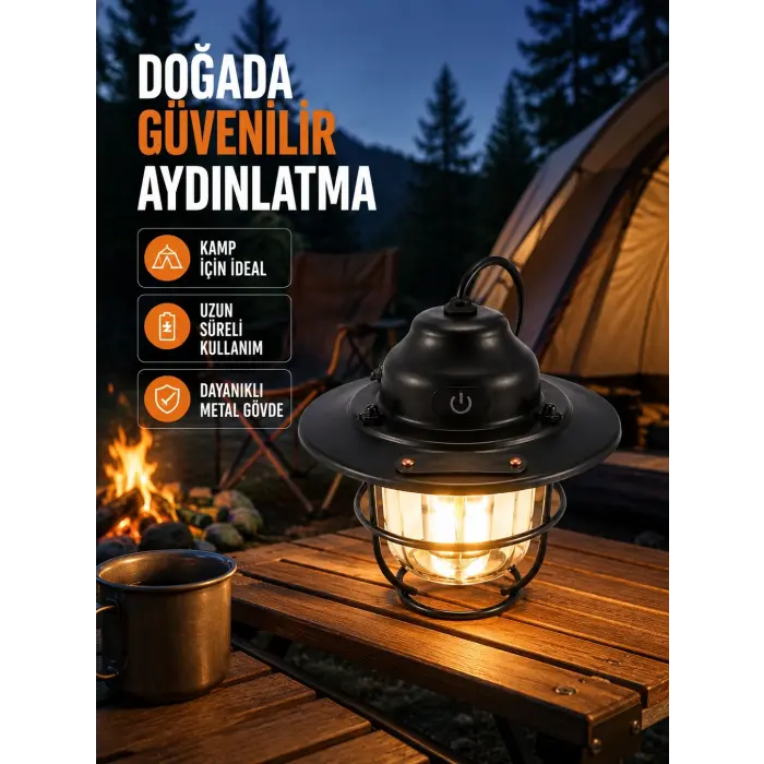 Uzun Ömürlü Bataryalı Outdoor LED Gece Lambası