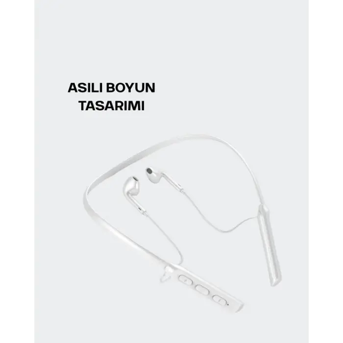 Uzun Pil Ömürlü Kablosuz Kulaklık – Boyun Askılı, 100 Saat Kullanım