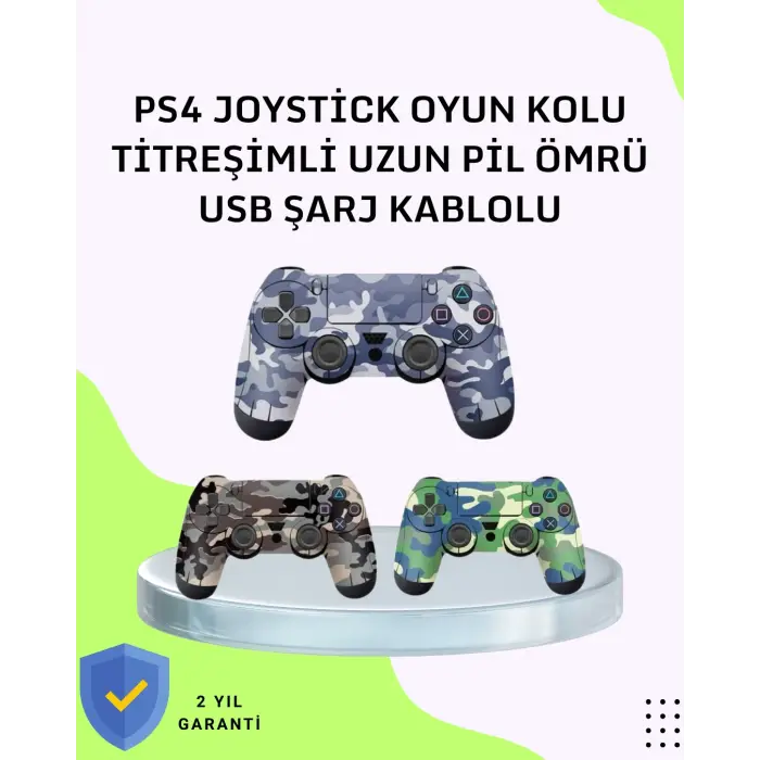 Uzun Pil Ömürlü Oyun Kolu – USB ile Hızlı Şarj Desteği