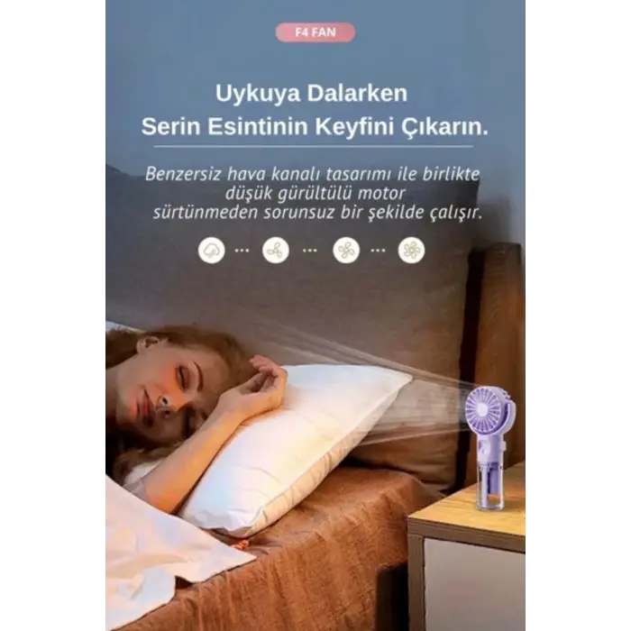 Vantilatör - Renk: Beyaz, Özellik: Su Buharlı, Tip: El Vantilatörü | Teknik Özellikleri ve Kullanım