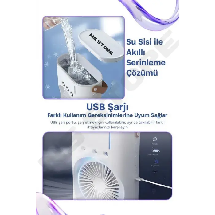 Vantilatör - Renk: Beyaz, Özellik: Su Buharlı, Tip: Masaüstü | Teknik Özellikleri ve Kullanım