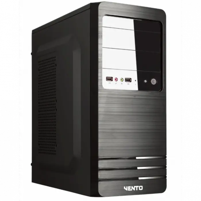 VENTO VS114F Mid Tower, 400W Siyah, Kurumsal KASA