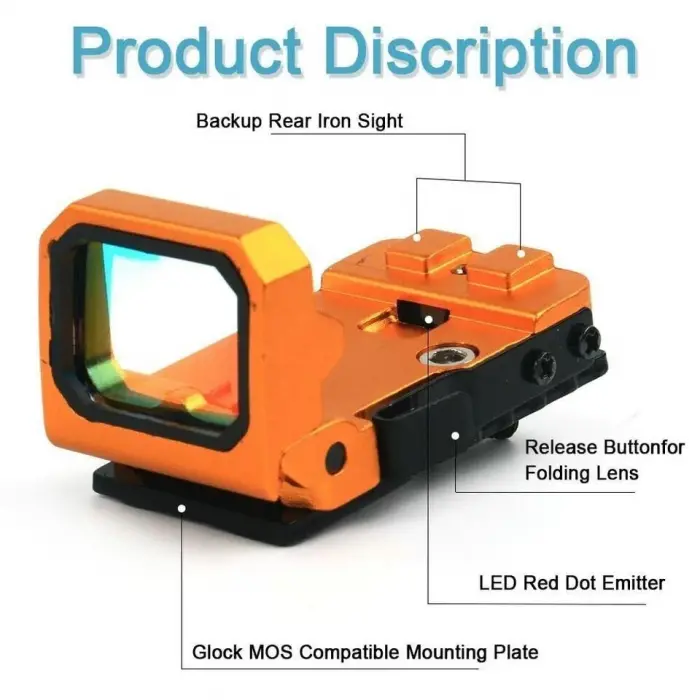 Vism Flipdot Reflex M2 Red Dot Sight  Katlanabilir 22mm Reflex Nişangâh