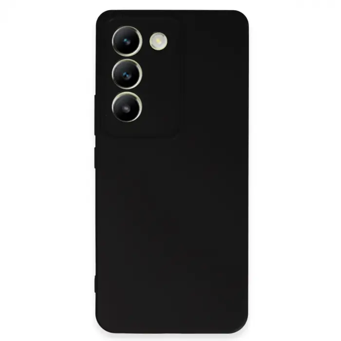 Vivo V30 Lite 4g Kılıf First Silikon - Siyah