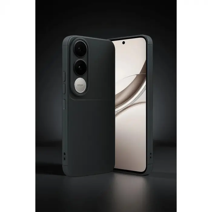Vivo V50 Lite 4g Auto Fus Karbon Kapak - Siyah