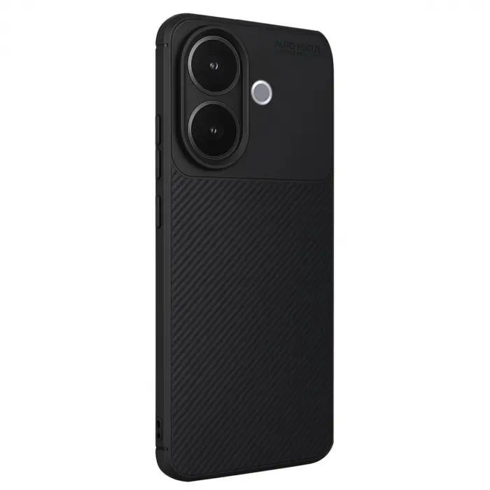 Vivo V60 Lite Auto Fus Karbon Kapak - Siyah