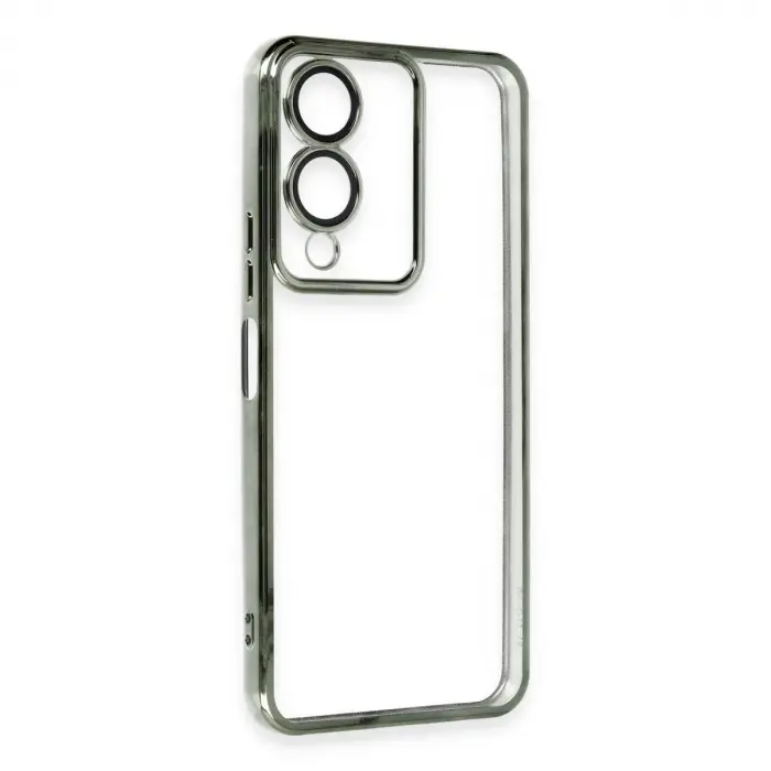 Vivo Y17s Kılıf  Lensli  - Yeşil