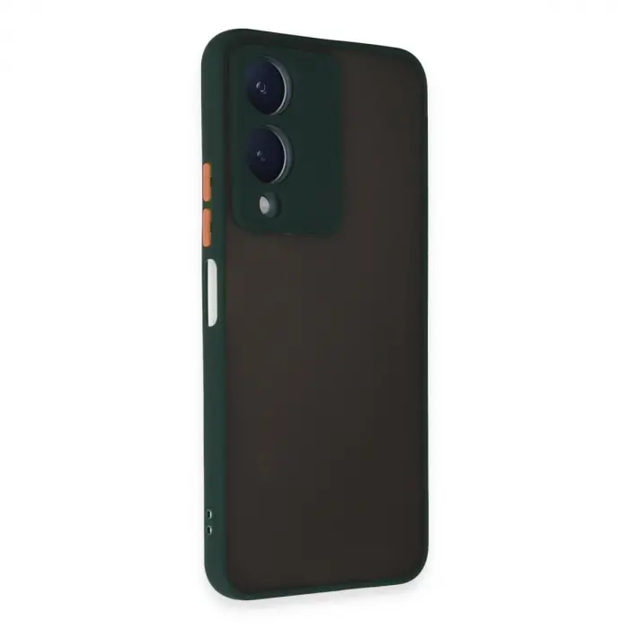 Vivo Y17s Kılıf Montreal Silikon Kapak - Yeşil
