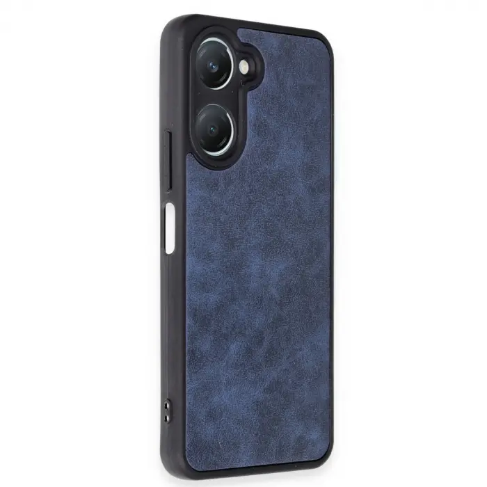 Vivo Y18 Kılıf Aras Deri Kapak - Lacivert