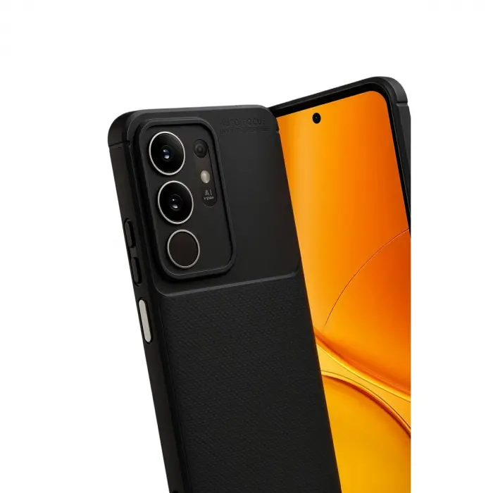 Vivo Y29 4g Auto Fus Karbon Kapak - Siyah