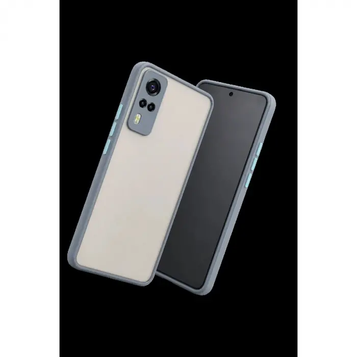Vivo Y53s Kılıf Montreal  Kapak - Gri