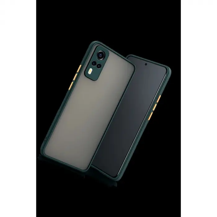 Vivo Y53s Kılıf Montreal  Kapak - Yeşil