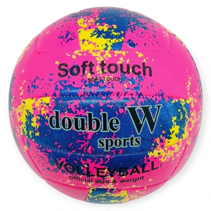 Voleybol Topu Splash Desenli Touch Dikişli 280 gr - Pembe  - 1 ADET