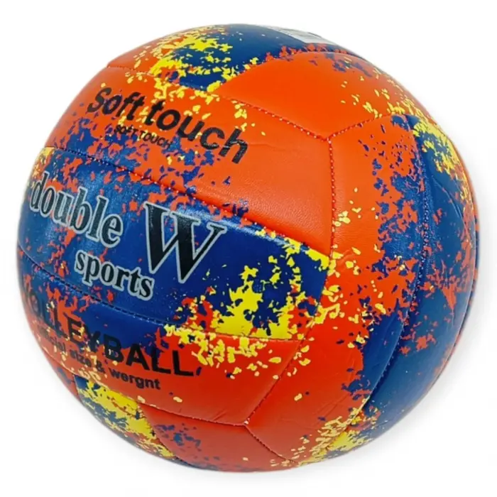 Voleybol Topu Sprey Desenli Touch Dikişli 280 gr - Kırmızı - 1 ADET