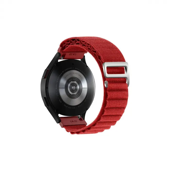 Watch 22mm Kr410 Kumaş Kordon - Kırmızı