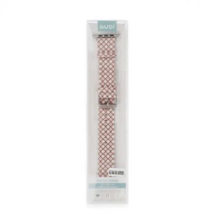 Watch 38mm Karo Motif Kordon (saat Değildir) - Pembe