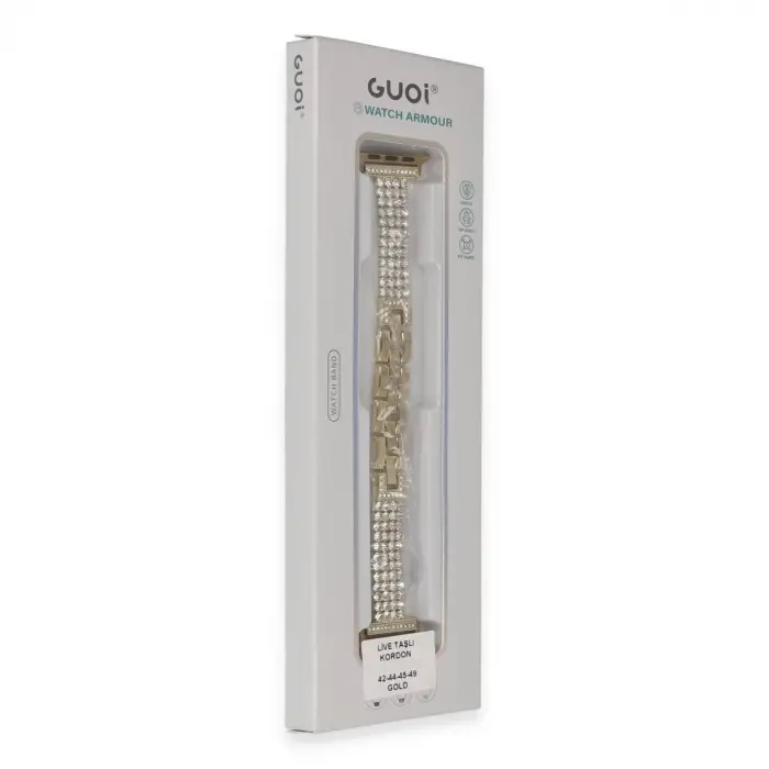 Watch 38mm Live Taşlı Kordon (saat Değildir) - Gold