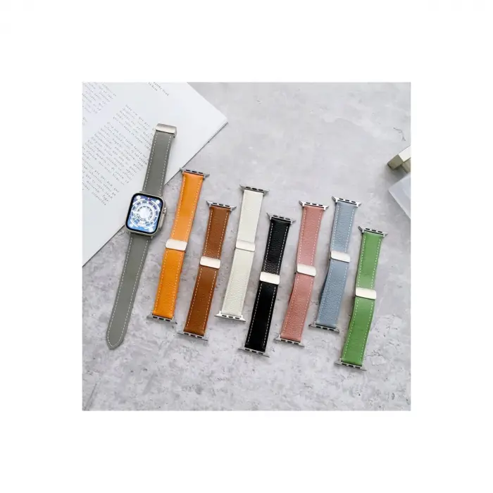 Watch 42mm Kr414 Daks Deri Kordon (saat Değildir) - Pembe