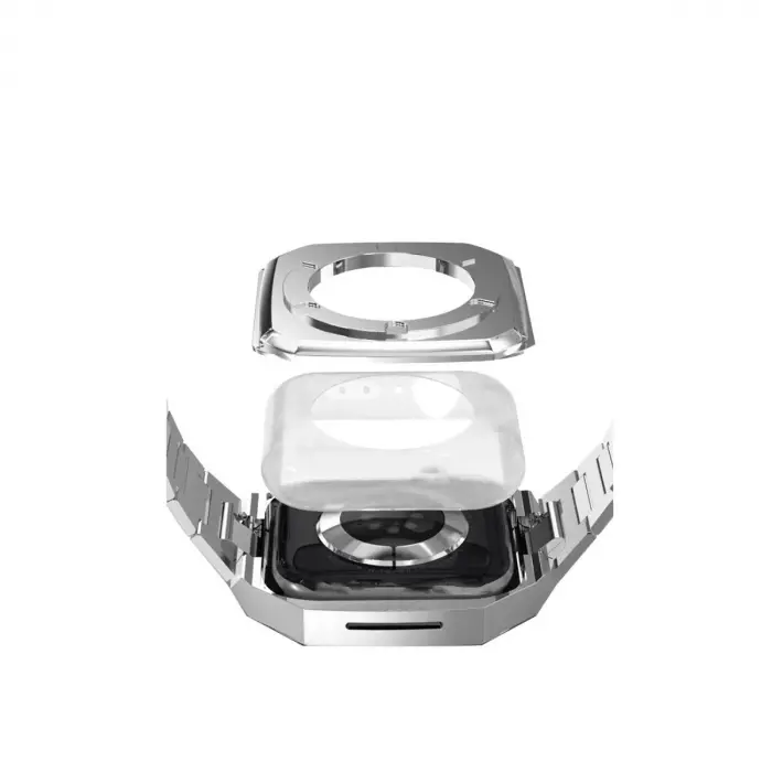 Watch 44mm Metal Petek Kasalı Kordon - Siyah