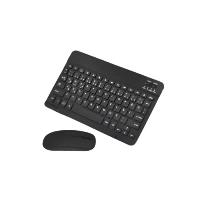 Wireless Klavye Mouse Seti Bluetooth Bağlantılı İnce Tasarım Sessiz Kullanım