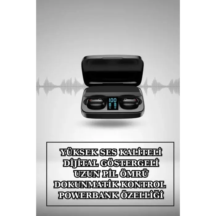 Wireless Şarjlı Pembe Akıllı Saat ve Kablosuz Bluetooth Kulaklık Dokunmatik Kontrol