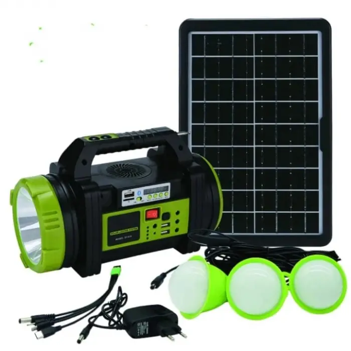 Wıson Ws-5683 Şarjlı 30w Solar Şarjlı Ev Aydınlatma Seti Ra Ve Fan Powebank