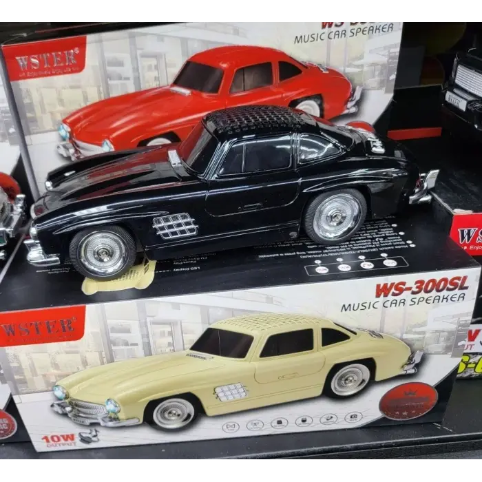 Ws-300sl Klasik Benz Model 10w Bluetooth Hoparlör Fm Radyo Usb Bx40