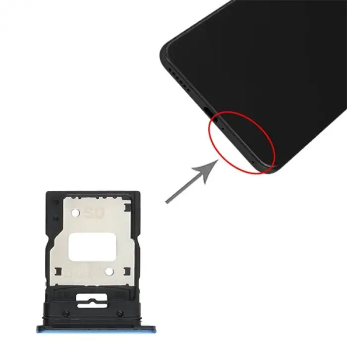 Xiaomi Mi 11 Lite Sim Hafıza Kart Kapağı Tutucu-(5775)