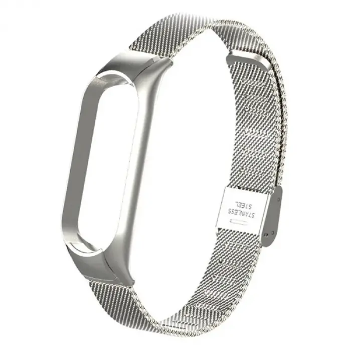 Xiaomi Mi Band 5 Metal Kayış Kordon Kopçalı Milano Loop-(5775)