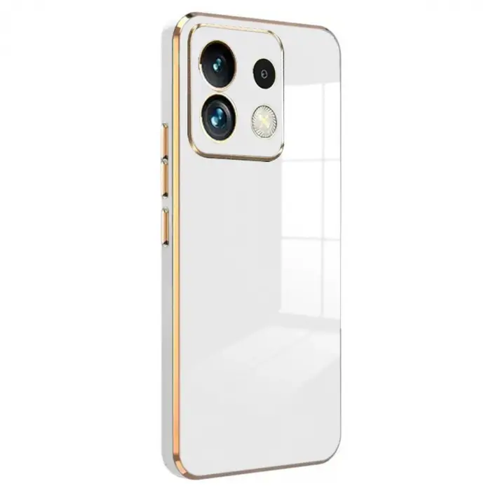 Xiaomi Poco M6 Pro 4g Kılıf Volet Silikon - Beyaz