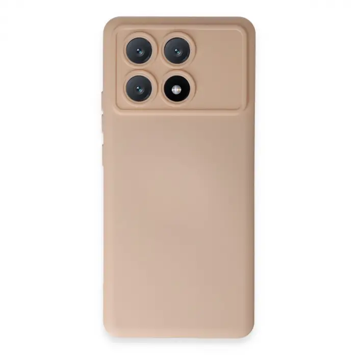Xiaomi Poco X6 Pro Kılıf Nano İçi Kadife Silikon - Pudra