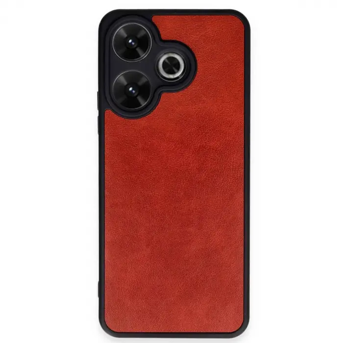 Xiaomi Redmi 13 4g Kılıf Aras Deri Kapak - Kırmızı