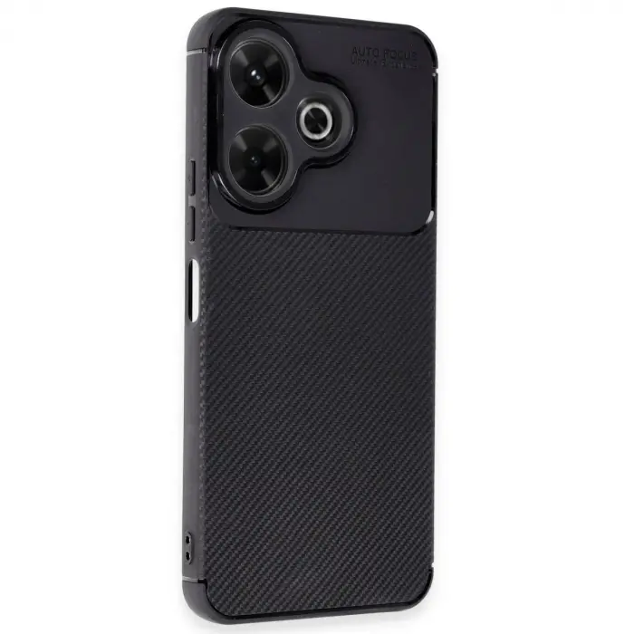 Xiaomi Redmi 13 4g Kılıf Auto Focus Karbon Kapak - Siyah