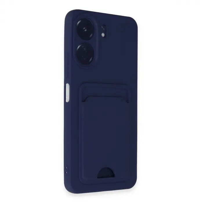 Xiaomi Redmi 13c Kılıf Kelvin Kartvizitli Silikon - Lacivert