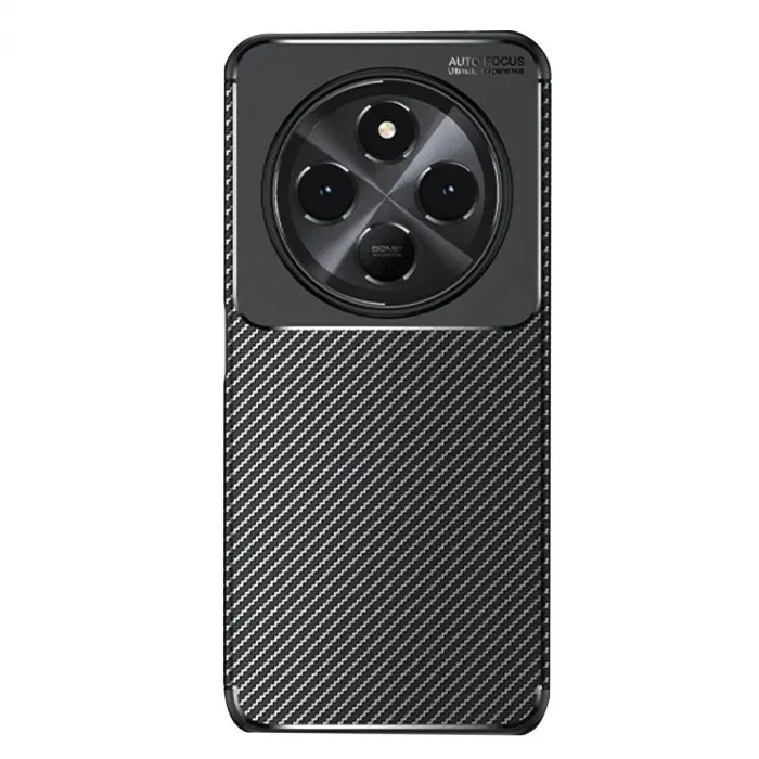 Xiaomi Redmi 14c Kılıf Auto Focus Karbon Kapak - Siyah